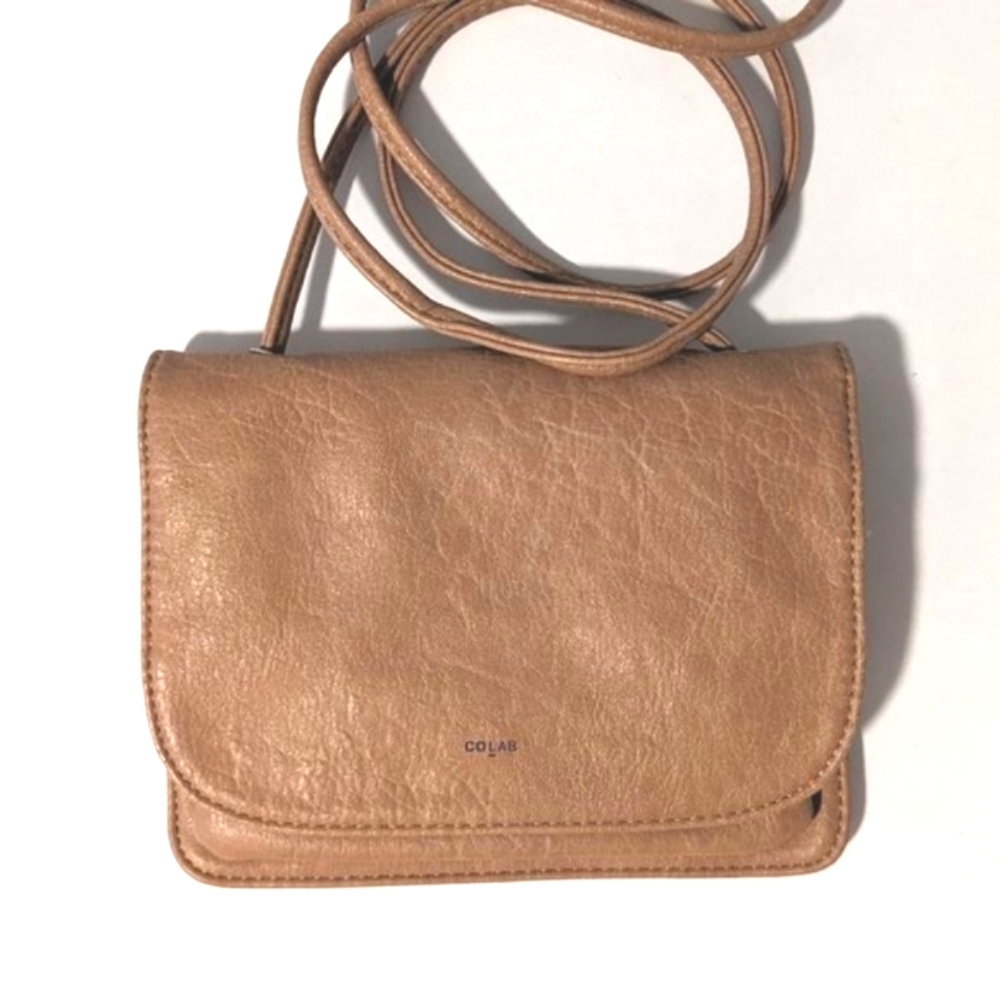COLAB Crossbody Bag, Clutch, Light tan, Adjustable Multiway strap